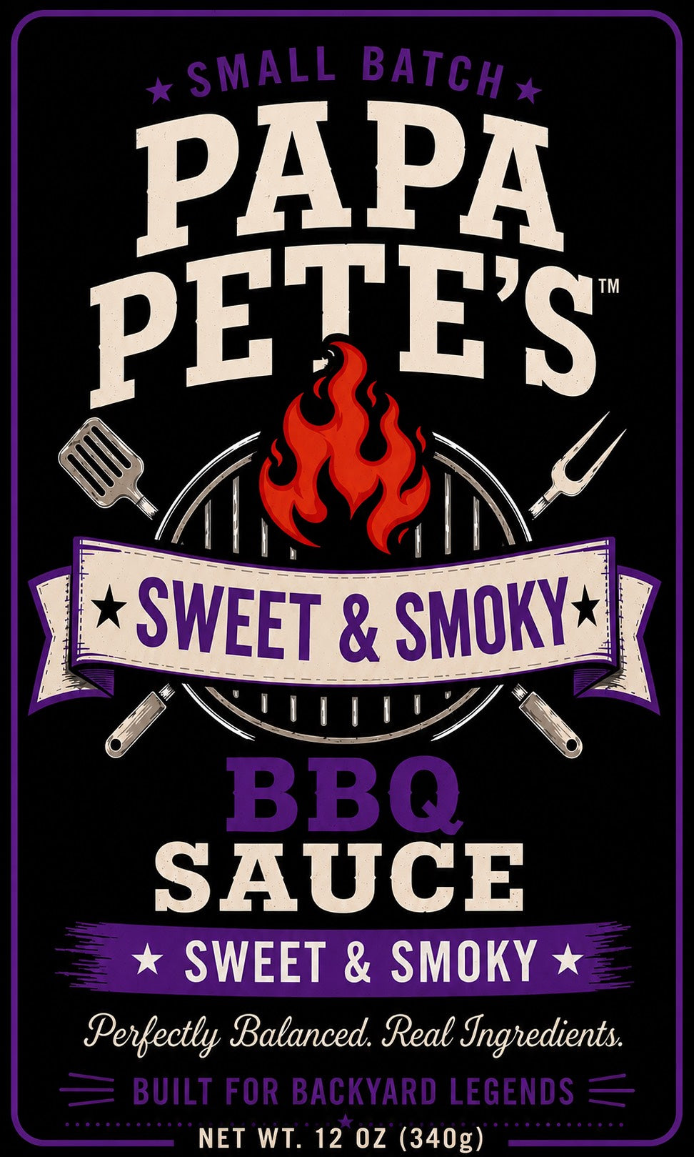 Papa Pete's Sweet Smoke BBQ Sauce