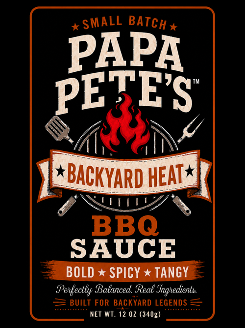 Papa Pete's Backyard Heat BBQ Sauce